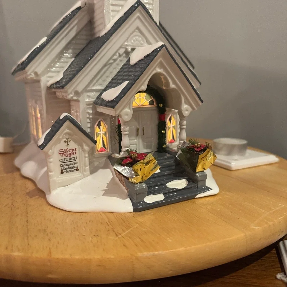 Department 56 Silent Night Church Snow Village Dept 56 Musical Lighted in Box